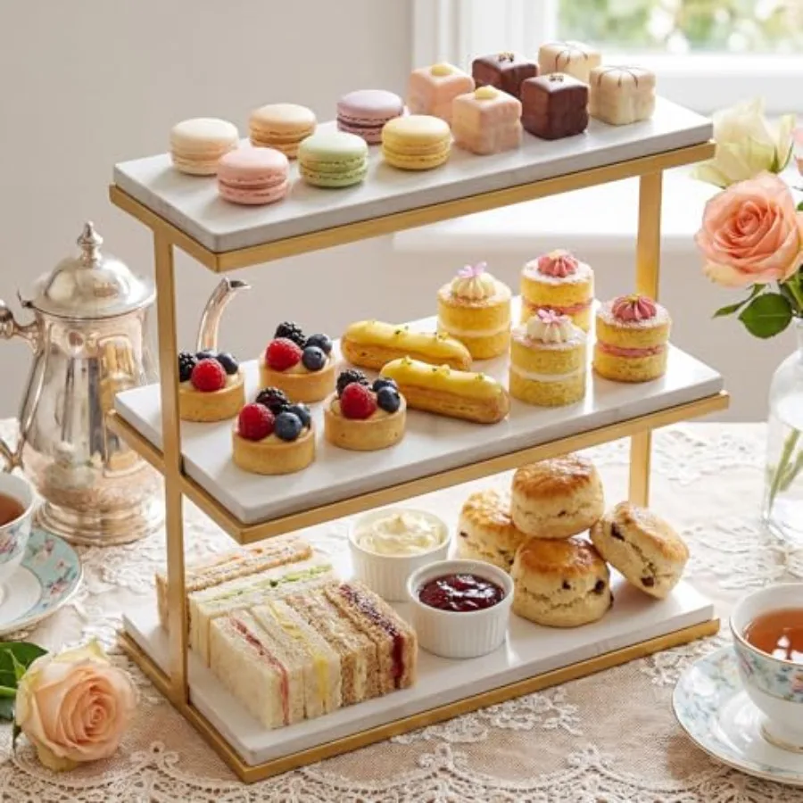 3 Tier Marble Charcuterie Board White and Gold Frame Stand Marble Cake Stand Versatile Serving Display Tray for Weddings Shower
3 Tier Marble Charcuterie Board White and Gold Frame Stand Marble Cake Stand Versatile Serving Display Tray for Weddings Shower