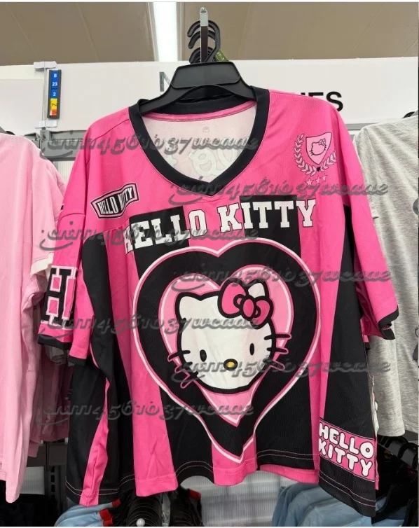 Sanrio Hello Kitty Theme Green American Shirt Street Summer T-shirt Super Large Adult Universal Top New Maternity Wear 2026
Sanrio Hello Kitty Theme Green American Shirt Street Summer T-shirt Super Large Adult Universal Top New Maternity Wear 2026