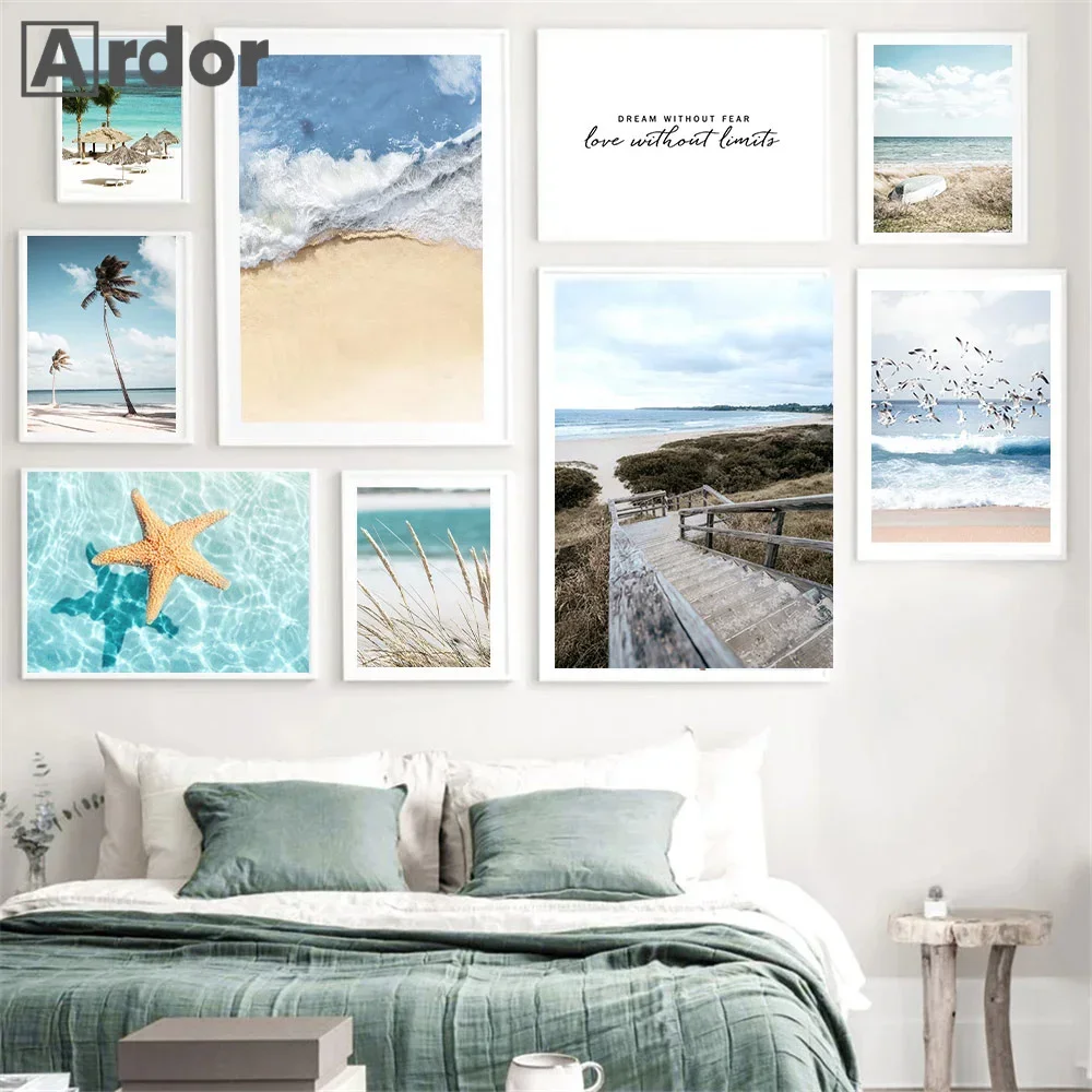 Beach Sea Wave Wall Posters Bridge Canvas Print Starfish Painting Poster Seagull Wall Art Nordic Wall Pictures Living Room Decor
Beach Sea Wave Wall Posters Bridge Canvas Print Starfish Painting Poster Seagull Wall Art Nordic Wall Pictures Living Room Decor