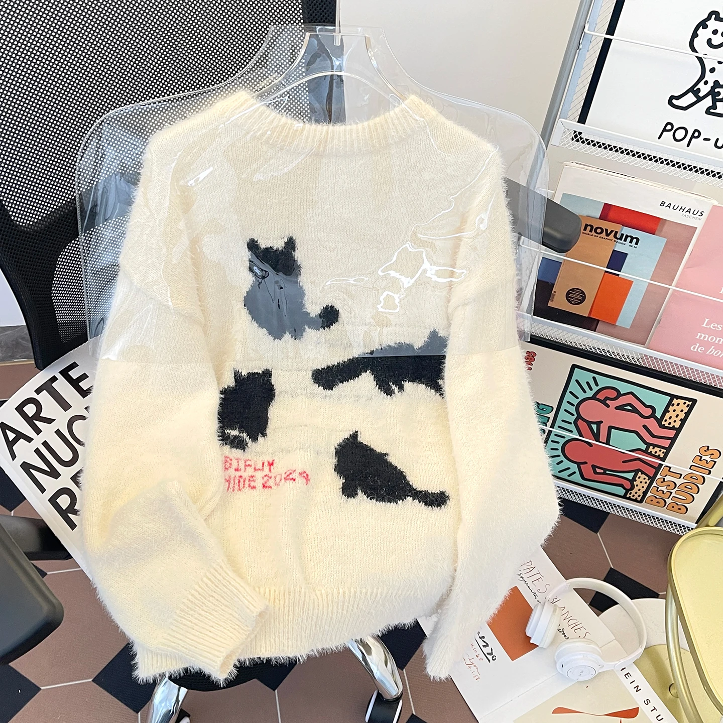 Модный мужской вязаный свитер с узором, осенне-зимний, свободного кроя, мягкий, с длинными рукавами, круглым вырезом, теплый
Модный мужской вязаный свитер с узором, осенне-зимний, свободного кроя, мягкий, с длинными рукавами, круглым вырезом, теплый