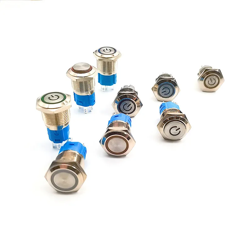 1PCS16mm Metal Push Button Switch Momentary Latching Fixed on Off Power Switch Button LED Light 3V 6V 12V 24V 220V
1PCS16mm Metal Push Button Switch Momentary Latching Fixed on Off Power Switch Button LED Light 3V 6V 12V 24V 220V