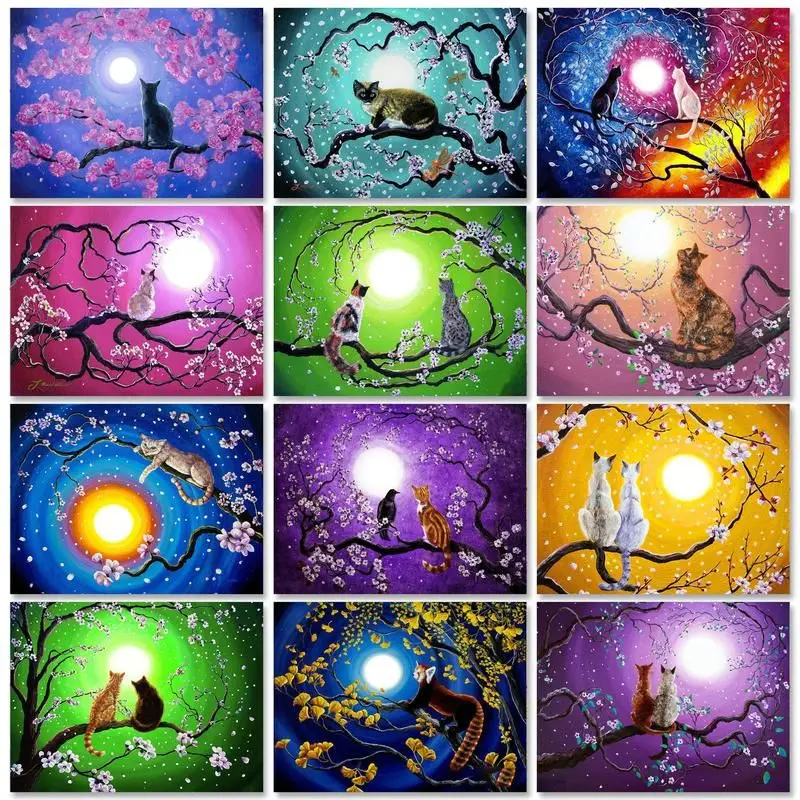 RUOPOTY Acrylic Paint Frame Picture Painting By Numbers Kits For Adults Cats Diy Paint With Numbers Handicrafts For Home Decors
RUOPOTY Acrylic Paint Frame Picture Painting By Numbers Kits For Adults Cats Diy Paint With Numbers Handicrafts For Home Decors
