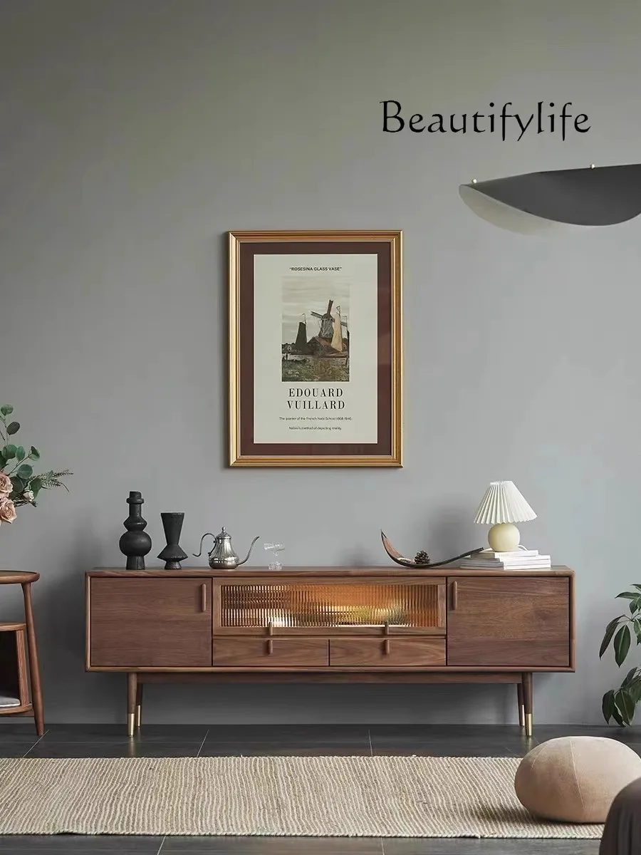 North American Black Walnut Japanese Style Solid Wood TV Stand Coffee Table Cherrywood Simple Modern Living Room
North American Black Walnut Japanese Style Solid Wood TV Stand Coffee Table Cherrywood Simple Modern Living Room