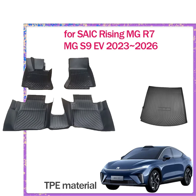 Car Floor Mat for SAIC Rising R7 MG S9 EV 2023~2026 TPE Foot Interior Liner Waterproof Trunk Seats Pad Carpet Custom Accessories
Car Floor Mat for SAIC Rising R7 MG S9 EV 2023~2026 TPE Foot Interior Liner Waterproof Trunk Seats Pad Carpet Custom Accessories