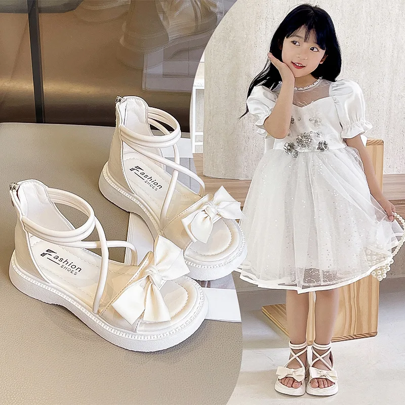 2025 Children's Sandals for Girls Shoes for Kids Gladiator Zipper Summer Soft Flat Heels Beach Princess Fashion Bow Tie Shoes 
2025 Children's Sandals for Girls Shoes for Kids Gladiator Zipper Summer Soft Flat Heels Beach Princess Fashion Bow Tie Shoes
