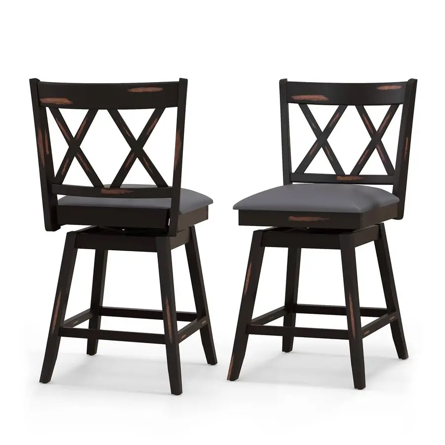 Bar Stool Set of 2 for Kitchen Island, 25 Counter Height Chair with Ergonomic Backrest, Foot Rest, Waterproof PVC Surface amp So
Bar Stool Set of 2 for Kitchen Island, 25 Counter Height Chair with Ergonomic Backrest, Foot Rest, Waterproof PVC Surface amp So