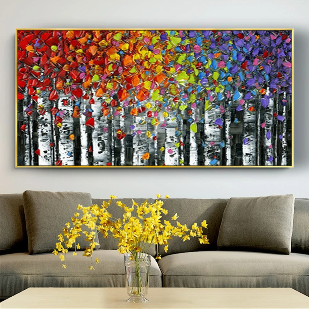 Large Size Tree Forest Landscape 100% Handmade Oil Painting Abstract Wall Picture Nordic Canvas Art Decor Living Room Home Mural
Large Size Tree Forest Landscape 100% Handmade Oil Painting Abstract Wall Picture Nordic Canvas Art Decor Living Room Home Mural