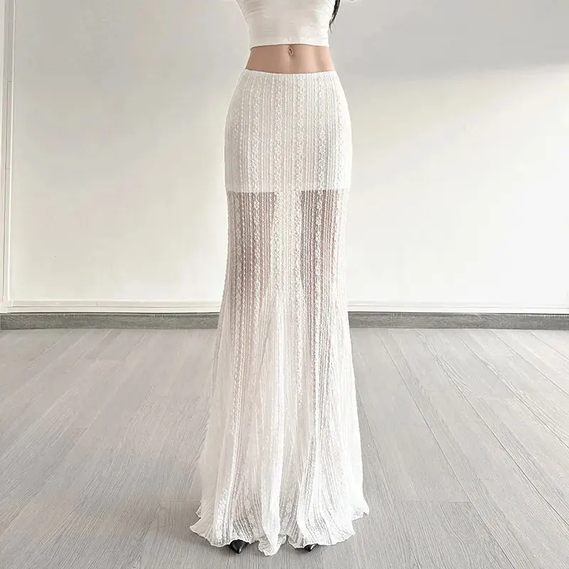 Fashionable Elegant Lace Mesh Skirts Female 2025 Summer New Low-Waisted Form-Fitting Hip-Hugging Hot Girl Fishtail Dress Female
Fashionable Elegant Lace Mesh Skirts Female 2025 Summer New Low-Waisted Form-Fitting Hip-Hugging Hot Girl Fishtail Dress Female
