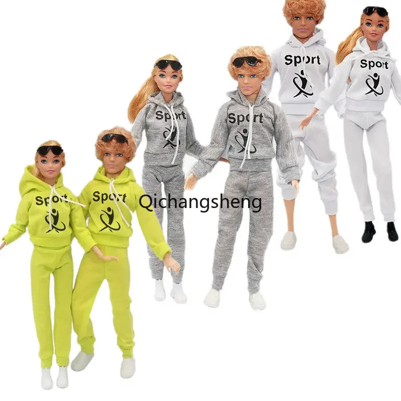 1/6 Doll Outfits Set for Barbie Clothes Couple Lover Sports Wear Clothing For Ken Boy Doll Hoodies Shirt Coat Trousers Pants Toy
1/6 Doll Outfits Set for Barbie Clothes Couple Lover Sports Wear Clothing For Ken Boy Doll Hoodies Shirt Coat Trousers Pants Toy