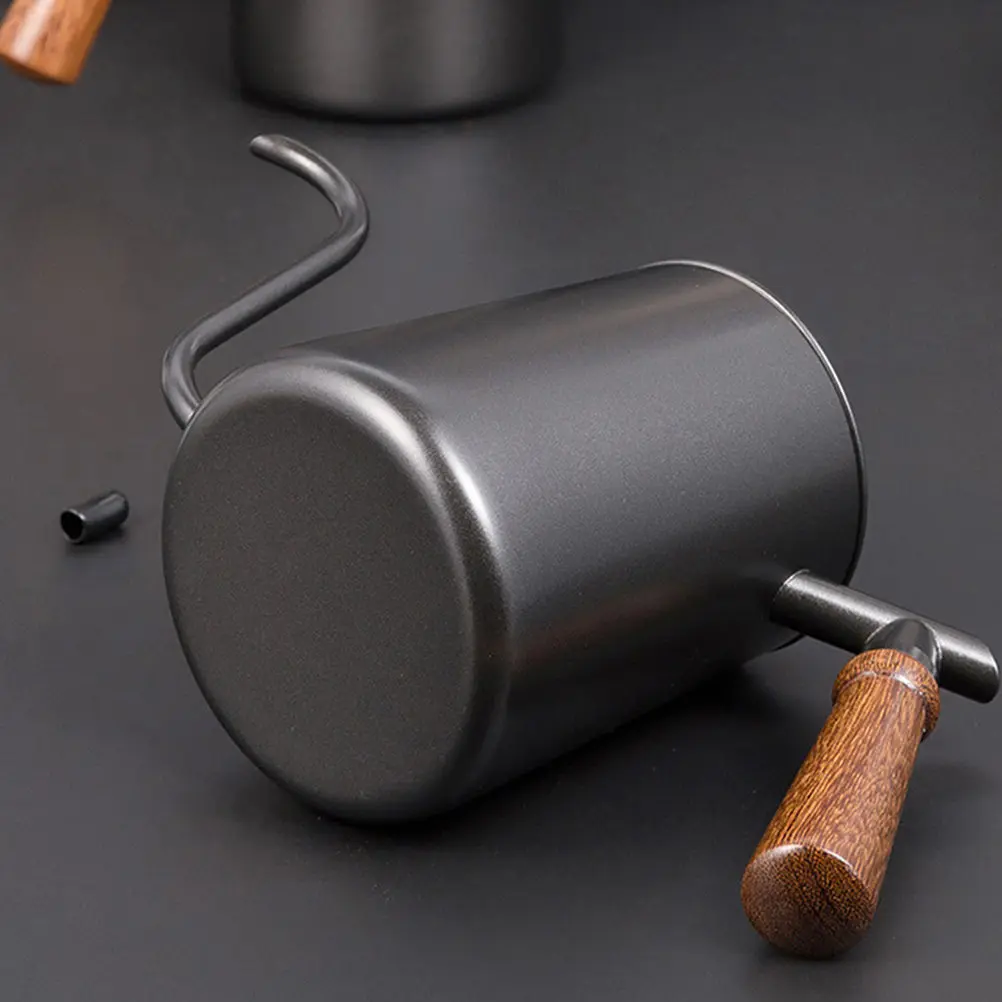 Stainless Steel Gooseneck Coffee Kettle with Natural Wood Handle Precise Long Spout for Drip Brewing
Stainless Steel Gooseneck Coffee Kettle with Natural Wood Handle Precise Long Spout for Drip Brewing
