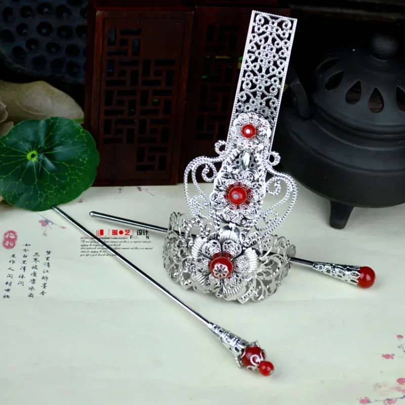 Classical Hair Crown Headdress Costume Hanfu Hairdo Cosplay Ancient Style Antiquity Unisex Cartoon Hairpin Black White Red Blue
Classical Hair Crown Headdress Costume Hanfu Hairdo Cosplay Ancient Style Antiquity Unisex Cartoon Hairpin Black White Red Blue