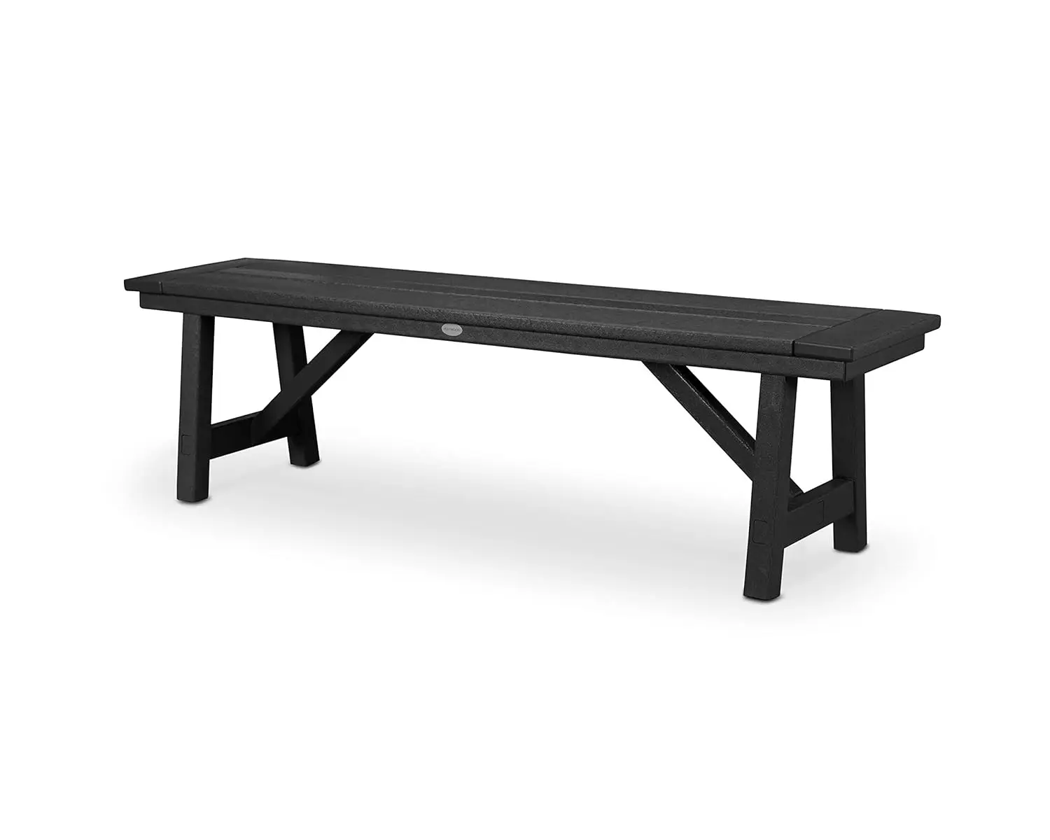 Black Outdoor Wood-Look Bench with Slatted Seat & Back, Patio/Garden/Porch 60in, Custom
Black Outdoor Wood-Look Bench with Slatted Seat & Back, Patio/Garden/Porch 60in, Custom