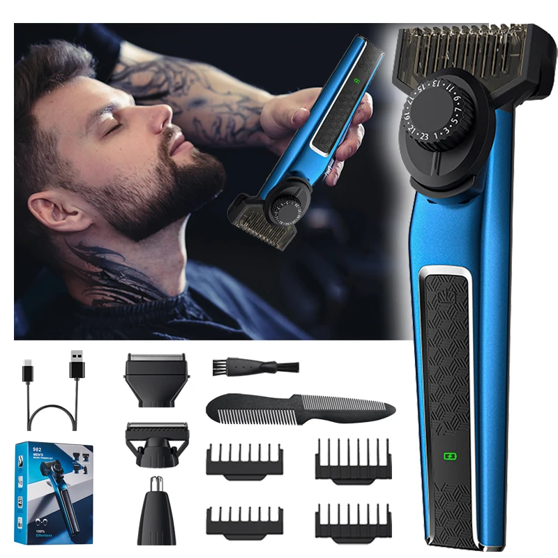 4 in 1 Multi-functional Men's Electric Shaver Nose Hair Trimmer Shaver Oil Head Carving Hair Clipper Hair Cutting Machine
4 in 1 Multi-functional Men's Electric Shaver Nose Hair Trimmer Shaver Oil Head Carving Hair Clipper Hair Cutting Machine