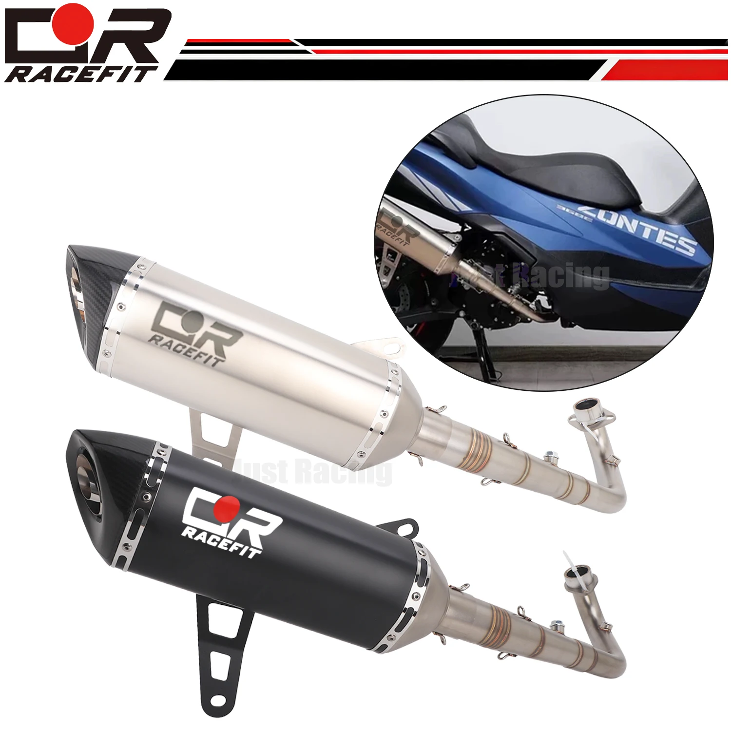 For ZONTES 368G 368E Motorcycle Exhaust System Front Link Pipe Carbon Tail Muffler
For ZONTES 368G 368E Motorcycle Exhaust System Front Link Pipe Carbon Tail Muffler
