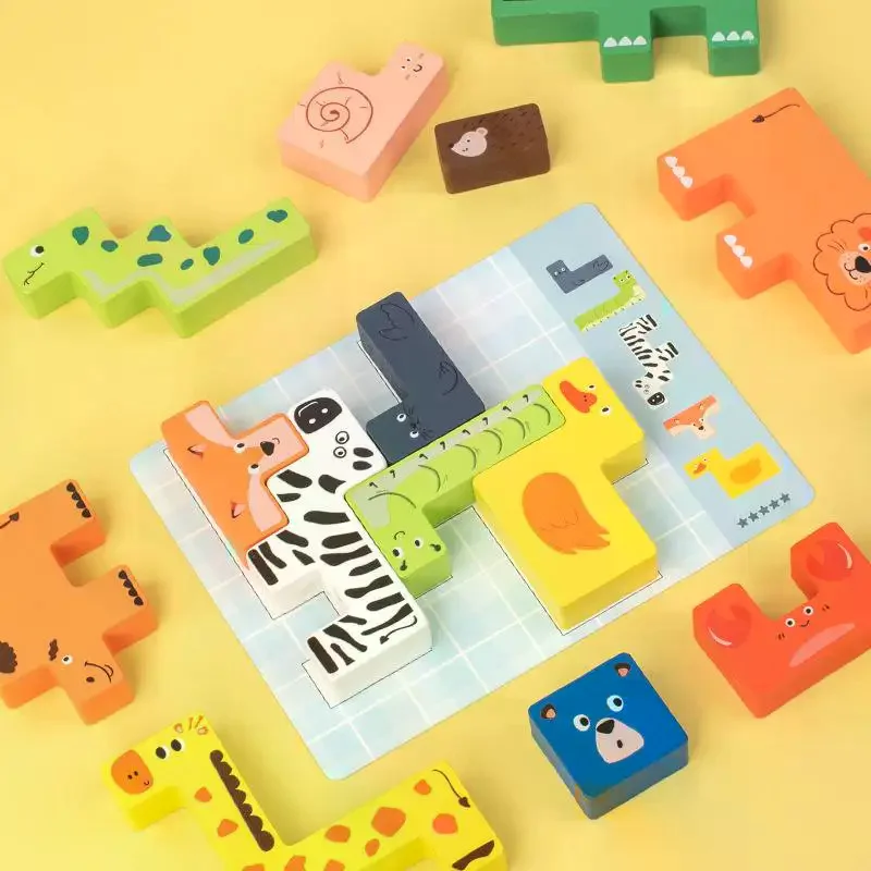 Montessori Wooden Animal Matching Puzzle 3D Cognitive Toy for Kids Hand Eye Coordination Sensory Educational Gift
Montessori Wooden Animal Matching Puzzle 3D Cognitive Toy for Kids Hand Eye Coordination Sensory Educational Gift