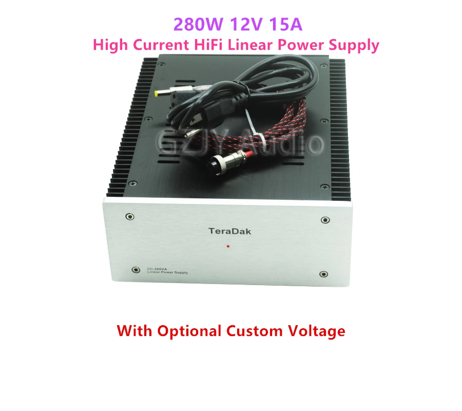 280W DC12V 15A High Current HiFi Linear Power Supply With Optional Custom Voltage
280W DC12V 15A High Current HiFi Linear Power Supply With Optional Custom Voltage
