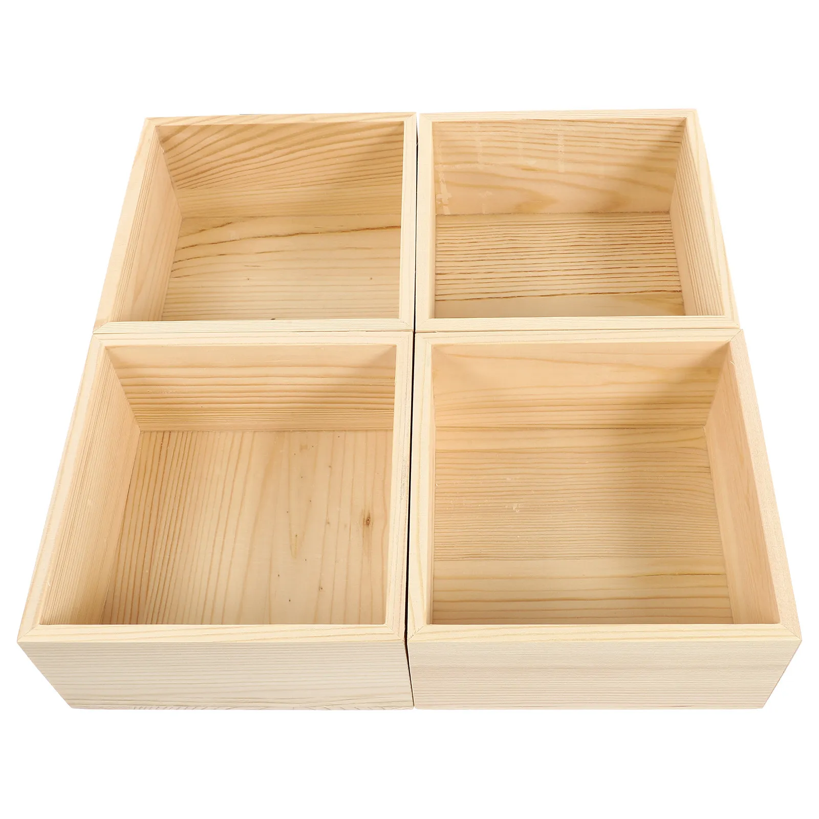4Pcs Handmade Solid Wood Jewelry Storage Box Lidless Design Elegant Organizer for Earrings Rings Brooches Hairpins Gift Packing
4Pcs Handmade Solid Wood Jewelry Storage Box Lidless Design Elegant Organizer for Earrings Rings Brooches Hairpins Gift Packing