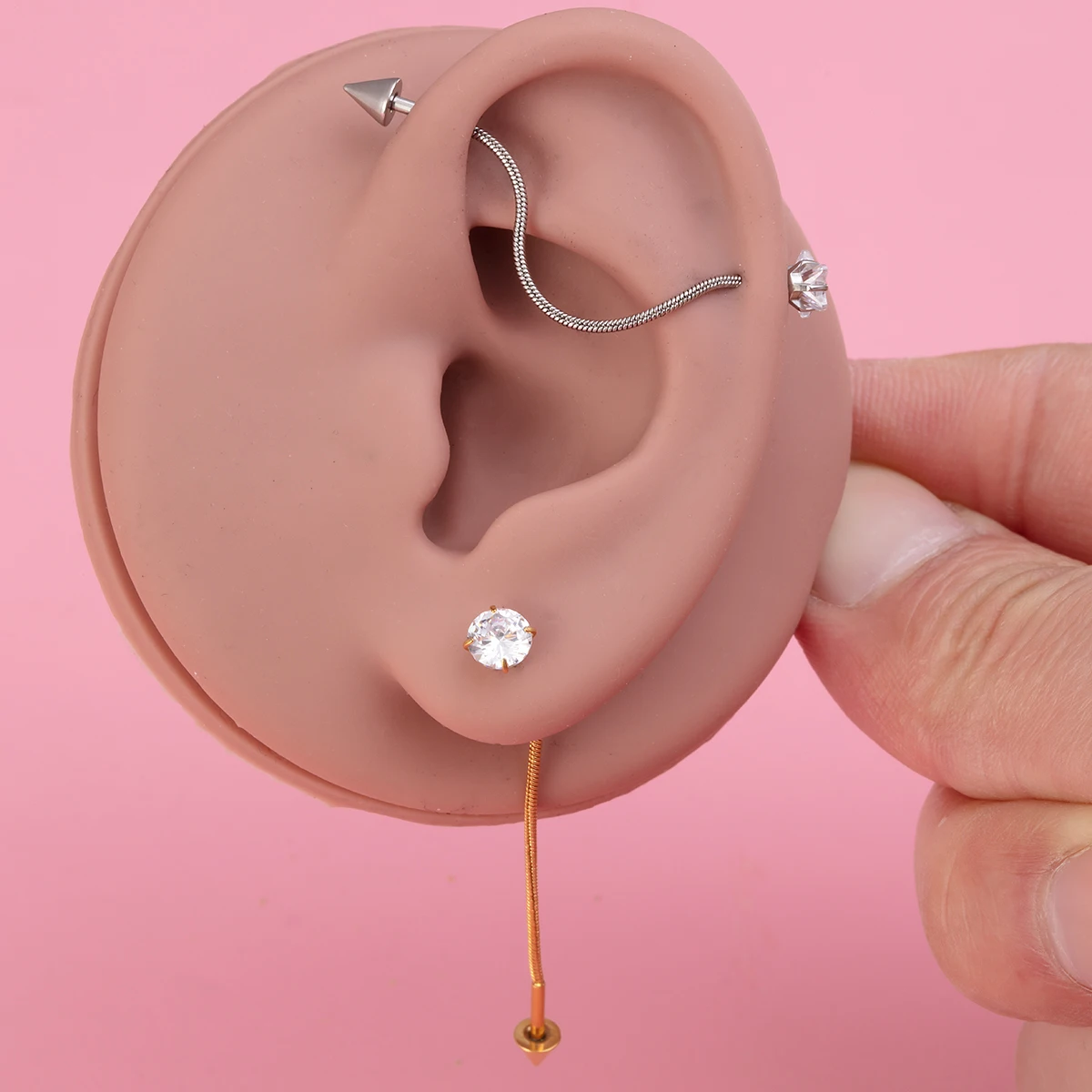 1pc Long Stud Earrings with Tassel Chain Double Ear Hole Piercing Cartilage Earring Tragus Helix Jewelry Ear Line Accessories
1pc Long Stud Earrings with Tassel Chain Double Ear Hole Piercing Cartilage Earring Tragus Helix Jewelry Ear Line Accessories