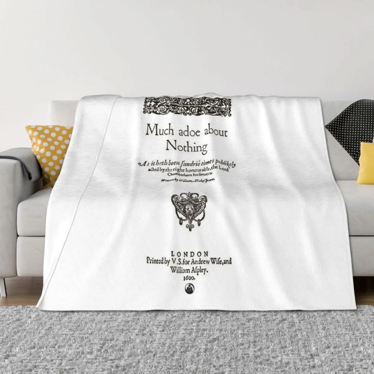 Shakespeare Much Ado About Nothing Frontpiece - Simple Black Version Throw Blanket Camping Cute Plaid Bed covers Blankets
Shakespeare Much Ado About Nothing Frontpiece - Simple Black Version Throw Blanket Camping Cute Plaid Bed covers Blankets