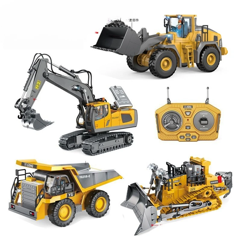 Children's Remote Control Excavator Construction Vehicle Alloy Excavator Dump Truck Bulldozer Forklift Cross-border Toys
Children's Remote Control Excavator Construction Vehicle Alloy Excavator Dump Truck Bulldozer Forklift Cross-border Toys