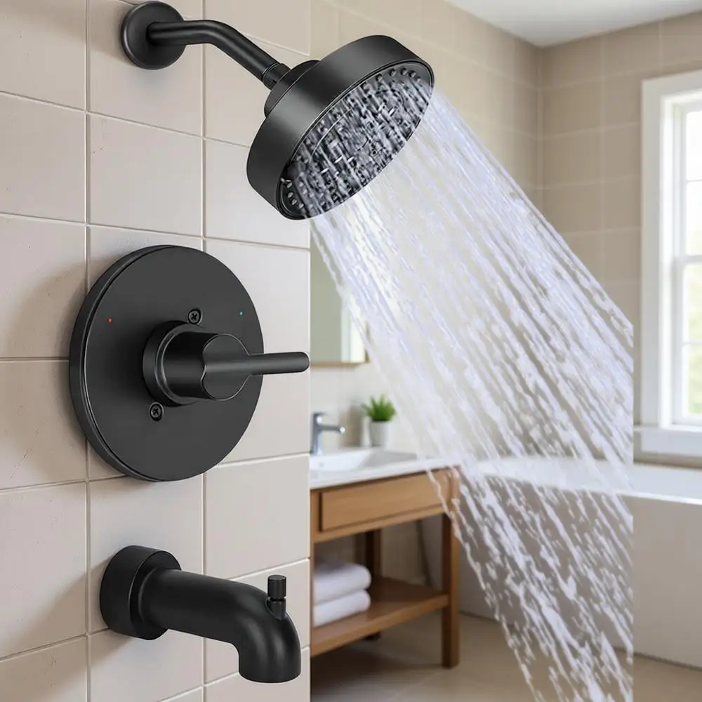 Комплект для замены душевой системы серии 14, матовый черный, с одной ручкой, для ванны и душа, серия R10000, душевой смеситель с 6 режимами распыления
Комплект для замены душевой системы серии 14, матовый черный, с одной ручкой, для ванны и душа, серия R10000, душевой смеситель с 6 режимами распыления