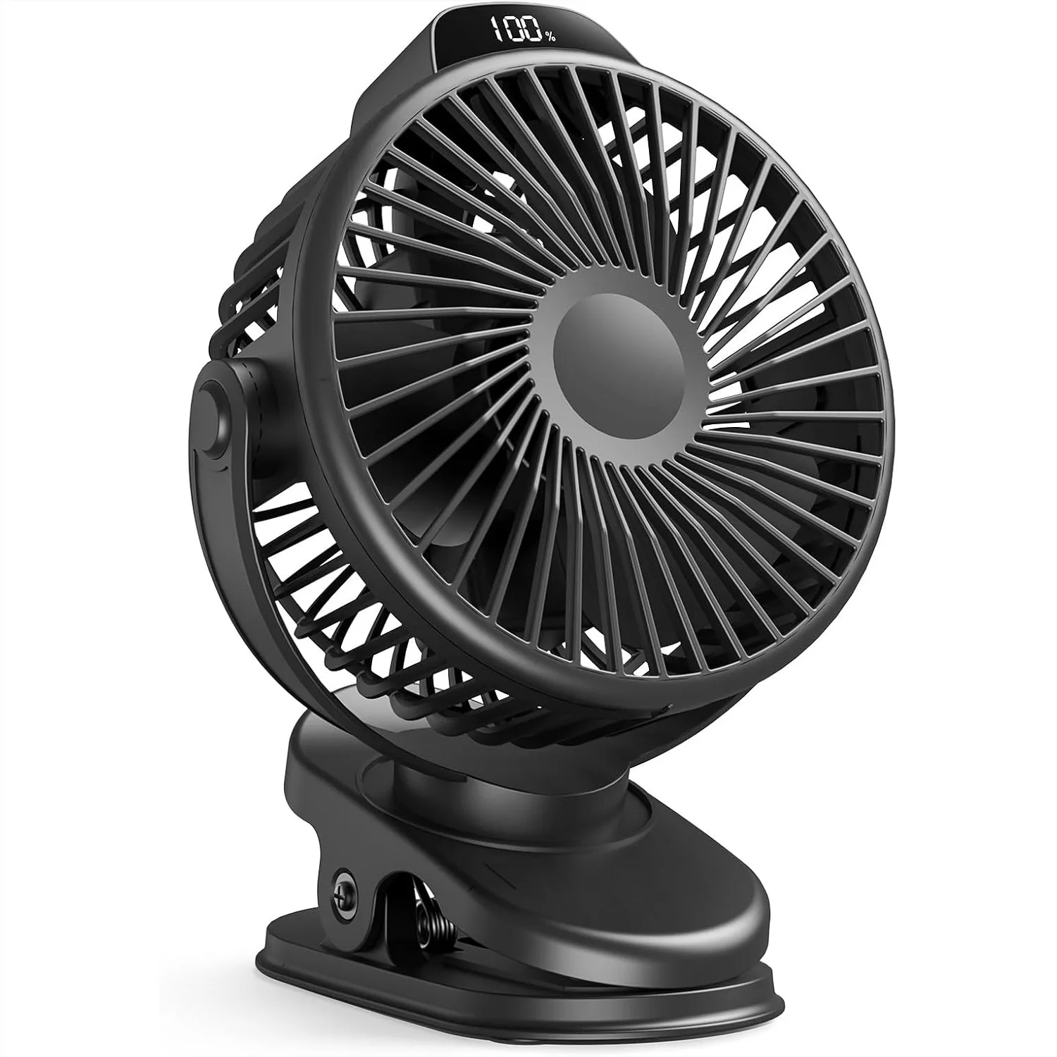 Portable Clip On Fan with LED Display, Small Rechargeable Battery Operated 3 Speed Mini Desk Fan for Stroller Bed Travel Camping
Portable Clip On Fan with LED Display, Small Rechargeable Battery Operated 3 Speed Mini Desk Fan for Stroller Bed Travel Camping