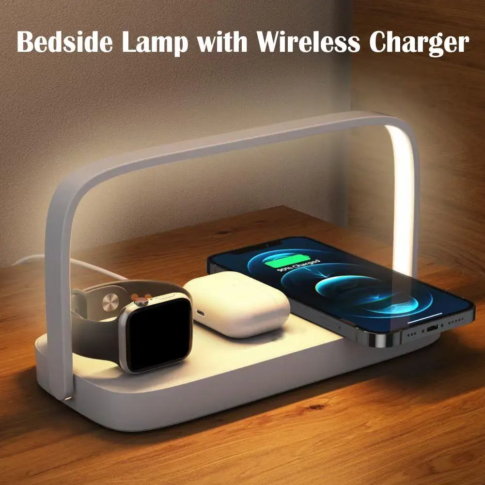 Wireless Charger LED Table Lamp LED Desk Lamp Smart Creative Night Light Bedside Wireless Charging Adults Reading Light
Wireless Charger LED Table Lamp LED Desk Lamp Smart Creative Night Light Bedside Wireless Charging Adults Reading Light