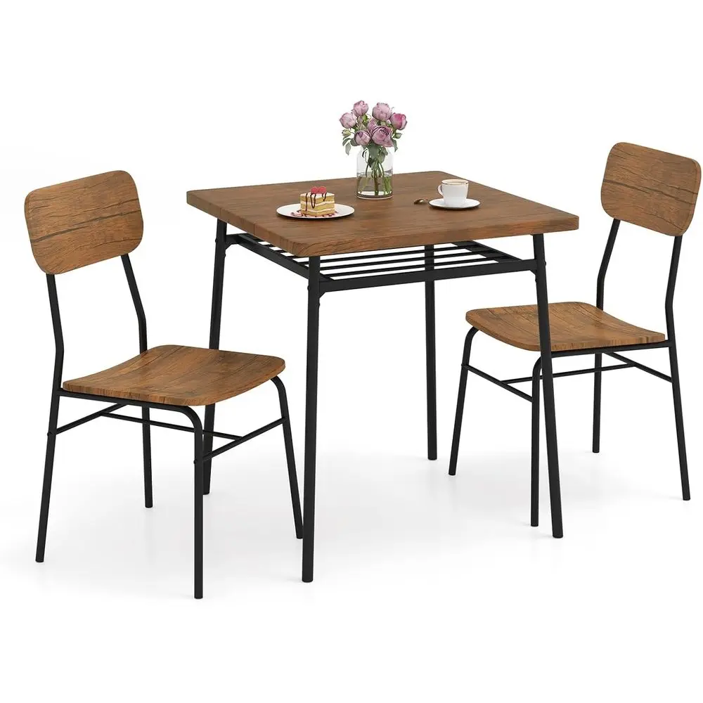 Space-Saving 3-Piece Dining Set with Table and Chairs, Ideal for Small Spaces and Breakfast Nooks
Space-Saving 3-Piece Dining Set with Table and Chairs, Ideal for Small Spaces and Breakfast Nooks