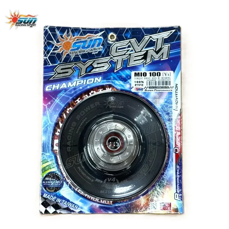 SUN Racing MIO 100 Precision Metal Bearing Torque Drive Assy. V4 Heavy-Duty Taiwan Retrofit Professional CVT Set
SUN Racing MIO 100 Precision Metal Bearing Torque Drive Assy. V4 Heavy-Duty Taiwan Retrofit Professional CVT Set