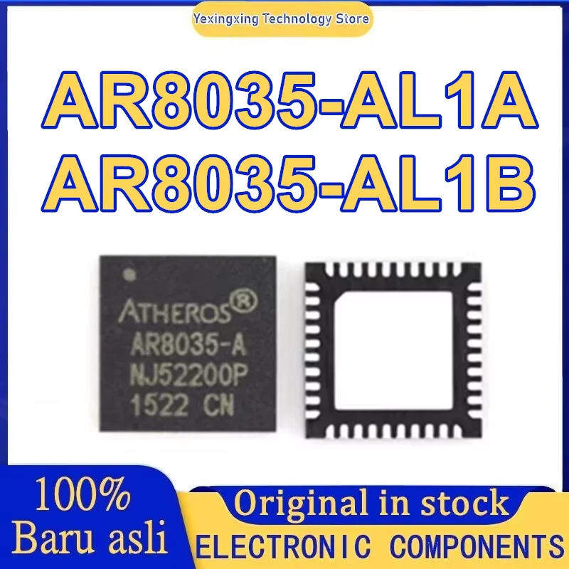 5PCS AR8035 AR8035-AL1A AR8035-AL1B AR8035-AL1B-R QFN40 IC Chip in stock
5PCS AR8035 AR8035-AL1A AR8035-AL1B AR8035-AL1B-R QFN40 IC Chip in stock