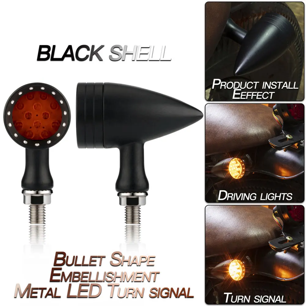 LED Turn Signal Lights For Motorcycle Vintage Style Motorbike Driving Light Motorcycle Replacement Parts
LED Turn Signal Lights For Motorcycle Vintage Style Motorbike Driving Light Motorcycle Replacement Parts
