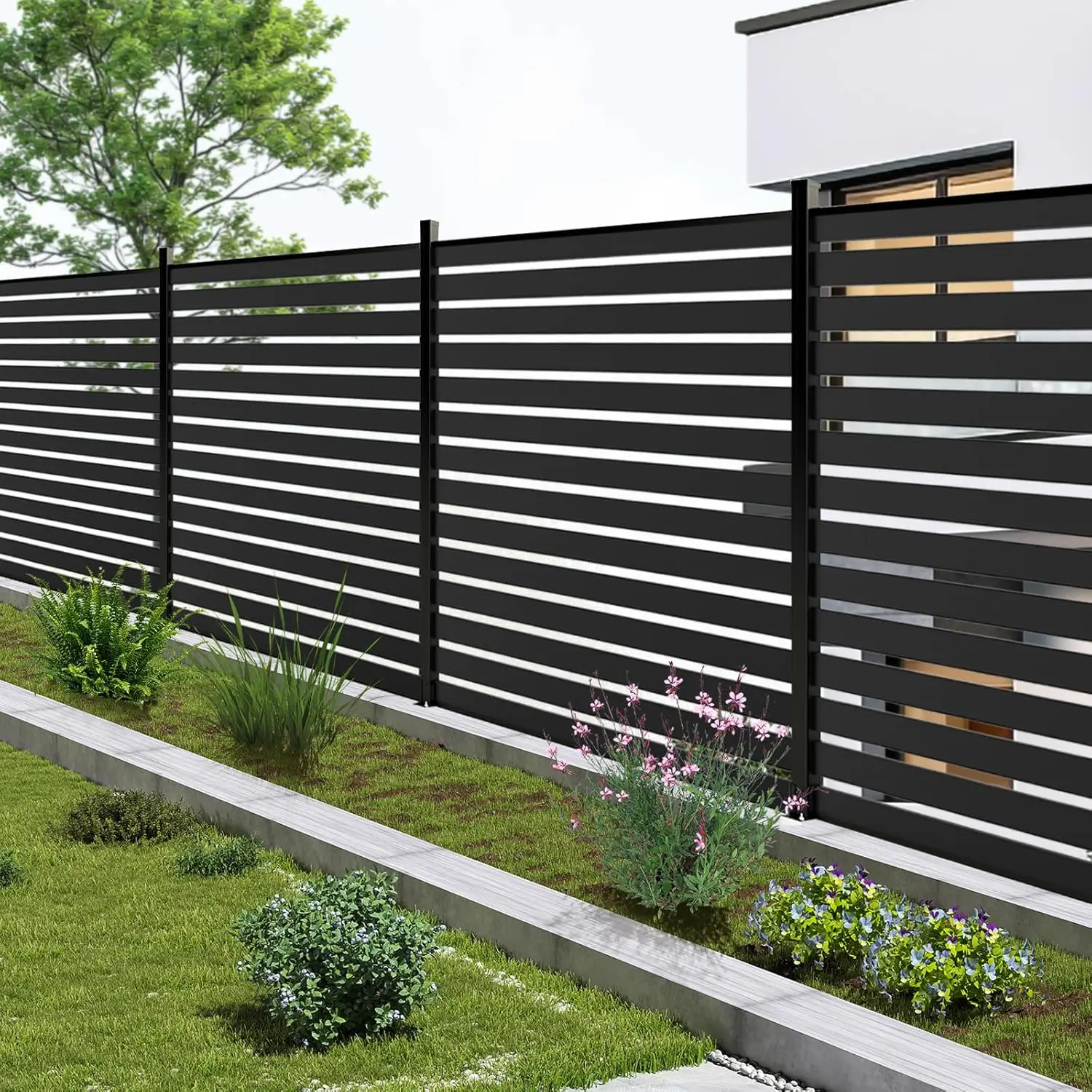 6 Ft×6 Ft Aluminum Alloy Fence Panels, Black Privacy Fence, Decorative Lattice Fence, Garden, Patio, Backyard, Wind, Customized
6 Ft×6 Ft Aluminum Alloy Fence Panels, Black Privacy Fence, Decorative Lattice Fence, Garden, Patio, Backyard, Wind, Customized