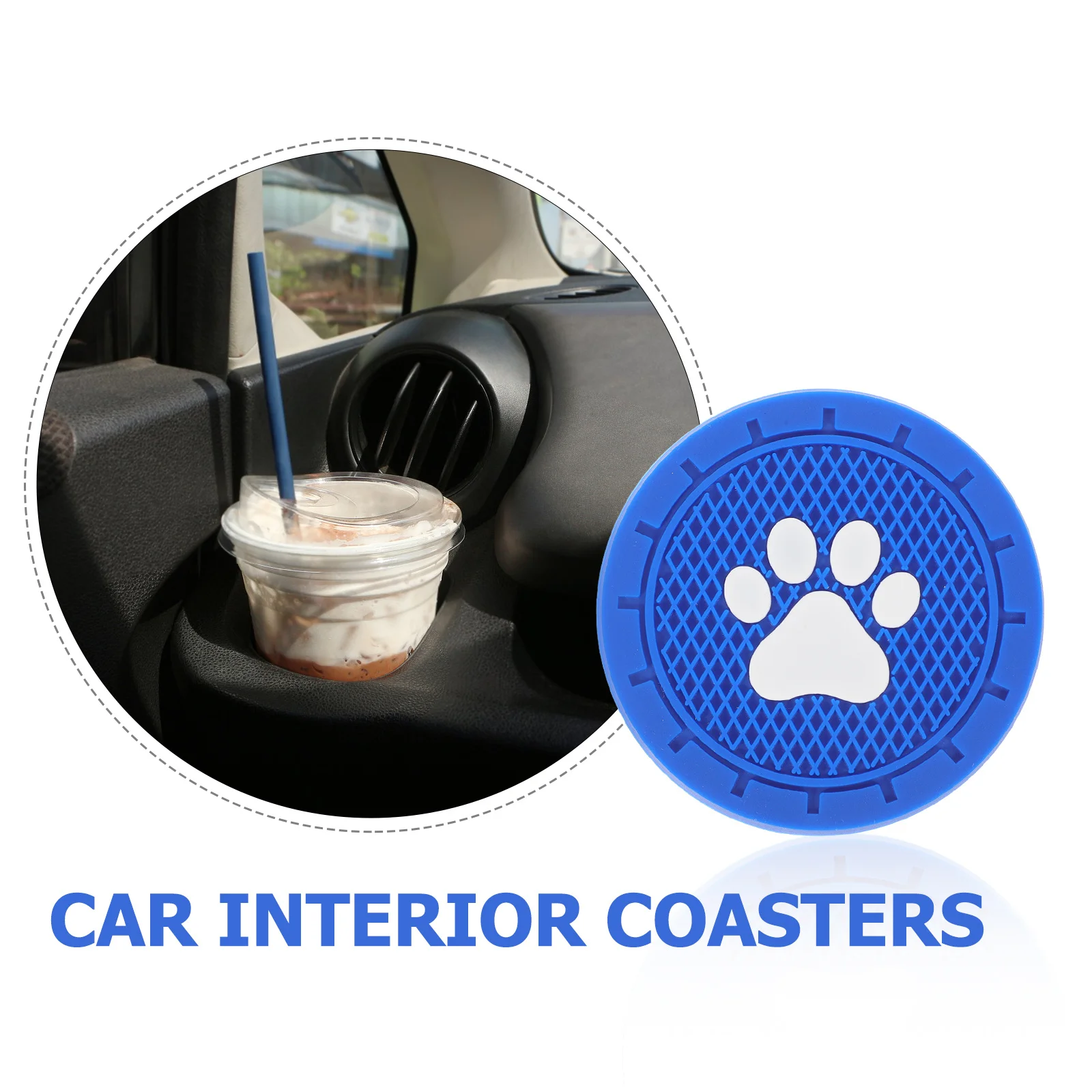 4pcs Car Cup Coasters Paw Pattern Non-Slip Round Tumbler Pads For Vehicle Interior Accessories Drink Mat Home Cup Mats
4pcs Car Cup Coasters Paw Pattern Non-Slip Round Tumbler Pads For Vehicle Interior Accessories Drink Mat Home Cup Mats