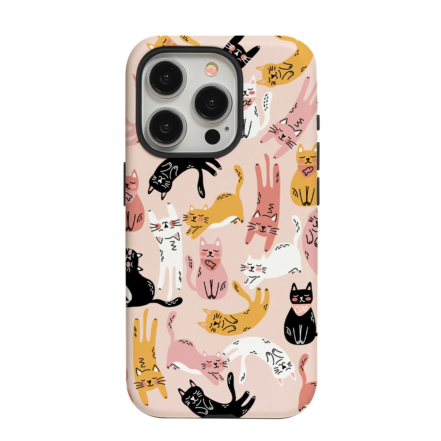 Full screen cat iPhone 16 Promax Filing round edge phone case, niche cute and creative matte anti fall protective case
Full screen cat iPhone 16 Promax Filing round edge phone case, niche cute and creative matte anti fall protective case