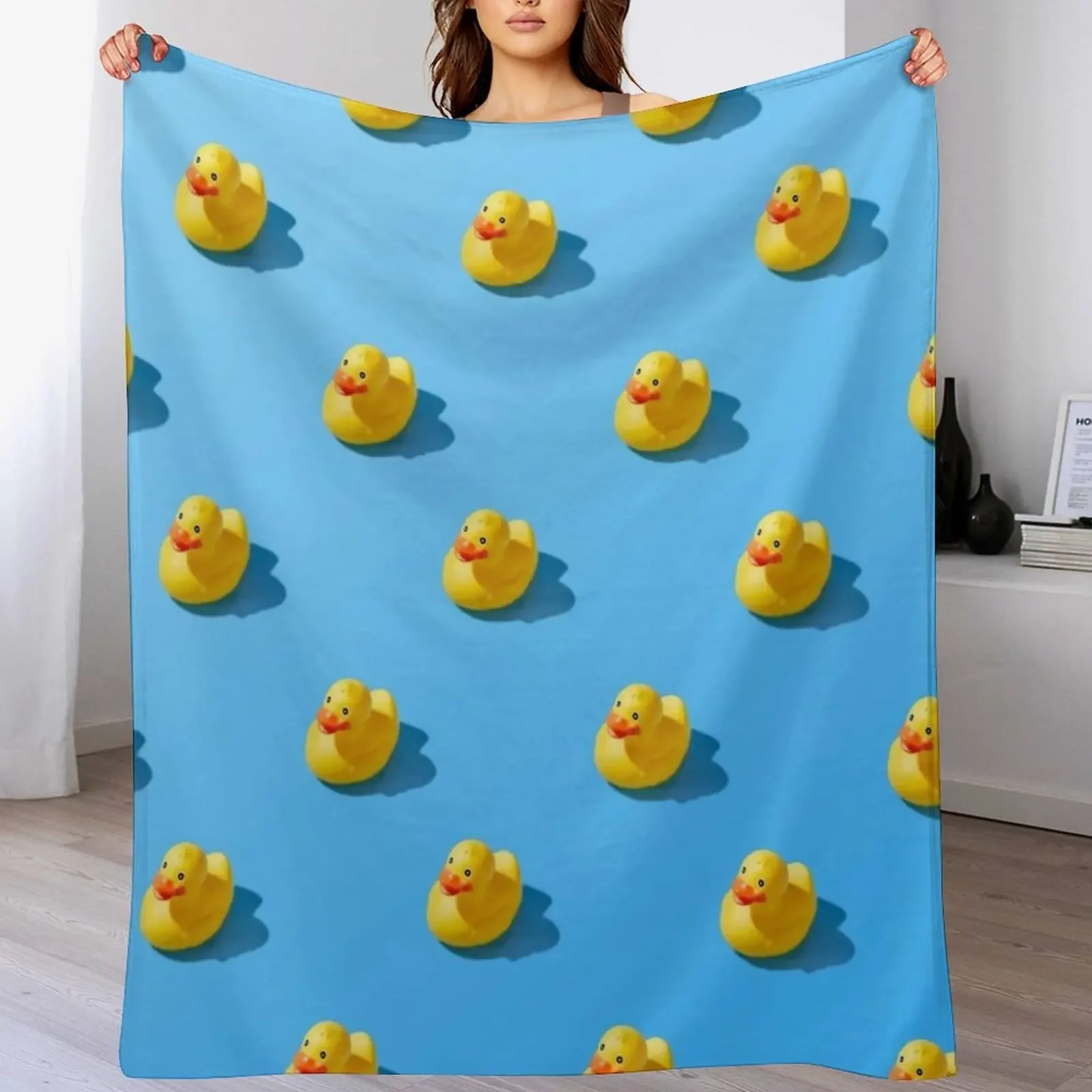 Flat Lay Creative Summer Yellow Rubber Duck Pattern High Quality Photo Throw Blanket No Pilling Soft Warm Blanket for Bed
Flat Lay Creative Summer Yellow Rubber Duck Pattern High Quality Photo Throw Blanket No Pilling Soft Warm Blanket for Bed