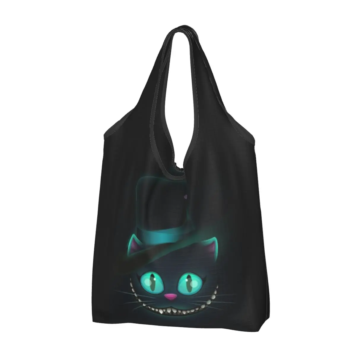 Custom Cheshire Cat Shopping Bag Women Portable Big Capacity Grocery Cartoon Animal Shopper Tote Bags
Custom Cheshire Cat Shopping Bag Women Portable Big Capacity Grocery Cartoon Animal Shopper Tote Bags