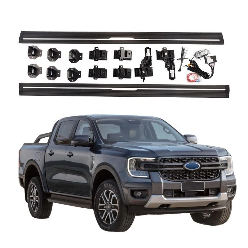Aluminium Six Brackets Pickup Truck Power Running Boards for Ford Ranger Raptor T9 2023 ford Ranger Automatic Side Step
Aluminium Six Brackets Pickup Truck Power Running Boards for Ford Ranger Raptor T9 2023 ford Ranger Automatic Side Step