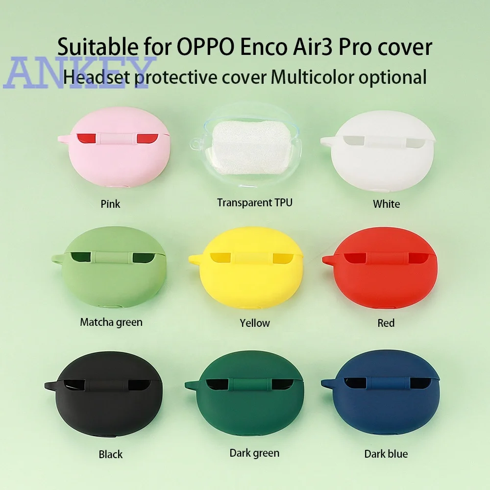 Беспроводная гарнитура для OPPO Enco Air3 Pro, аксессуары для наушников, силиконовый чехол
Беспроводная гарнитура для OPPO Enco Air3 Pro, аксессуары для наушников, силиконовый чехол