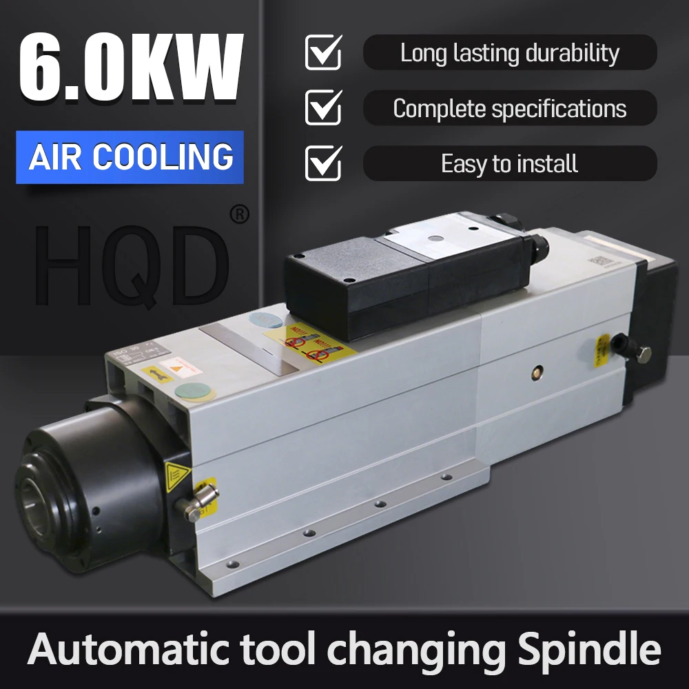 HQD ATC Spindle Motor 6000w For wood Aluminium soft metal ISO30 800hz 24000rpm 6kw AC380-400V 200-240V 2.5Nm
HQD ATC Spindle Motor 6000w For wood Aluminium soft metal ISO30 800hz 24000rpm 6kw AC380-400V 200-240V 2.5Nm