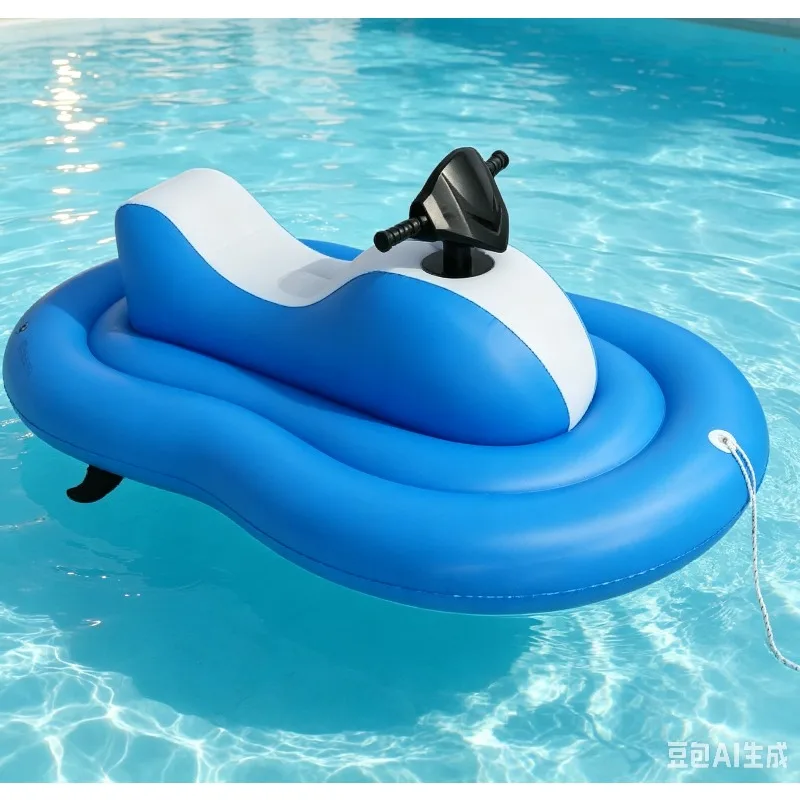 Electric Inflatable Motorized Jet Ski Ride-On Toy Dual Power Propelled Water Sports PVC Floating Boat for Adult Kids Water Play
Electric Inflatable Motorized Jet Ski Ride-On Toy Dual Power Propelled Water Sports PVC Floating Boat for Adult Kids Water Play