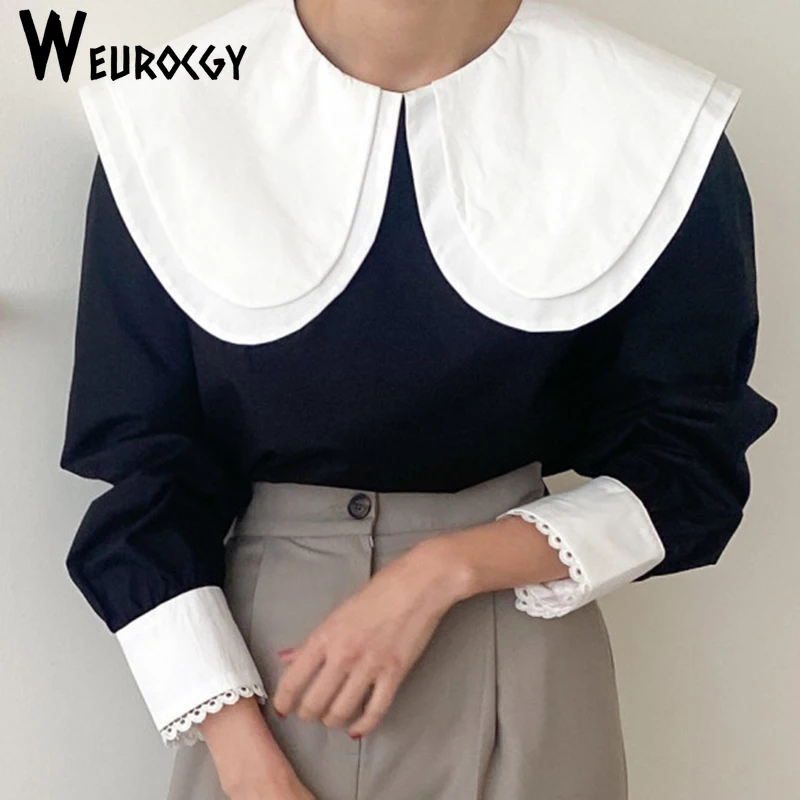 Women Blouses 2023 Spring Autumn New Style Korean Edition Casual Loose Fashion Peter Pan Collar Elegant Temperament Shirts Tops
Women Blouses 2023 Spring Autumn New Style Korean Edition Casual Loose Fashion Peter Pan Collar Elegant Temperament Shirts Tops