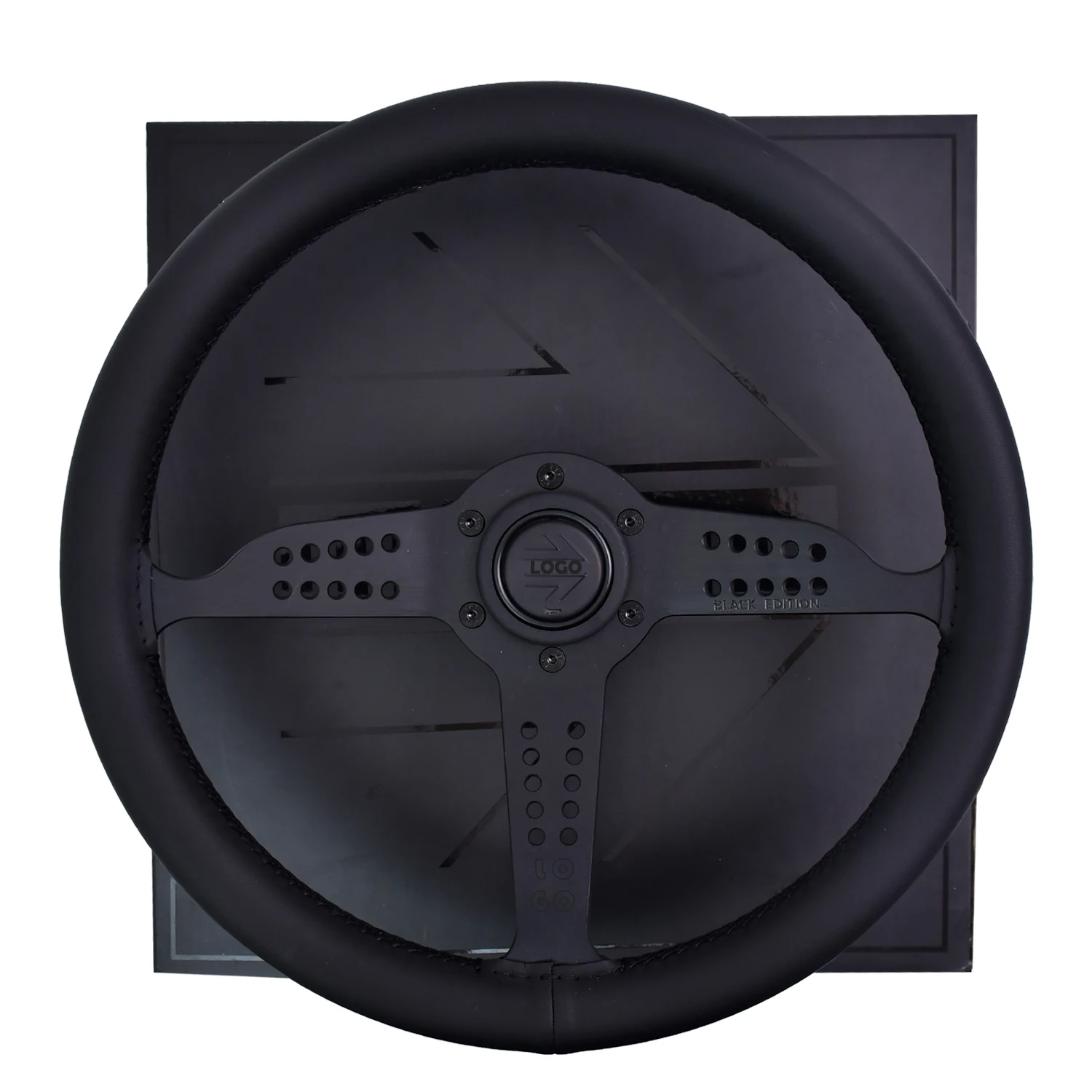 Universal Steering Wheel 14 Inch Leather Car Modification 350mm Sports Steering Wheel For Sim Racing
Universal Steering Wheel 14 Inch Leather Car Modification 350mm Sports Steering Wheel For Sim Racing