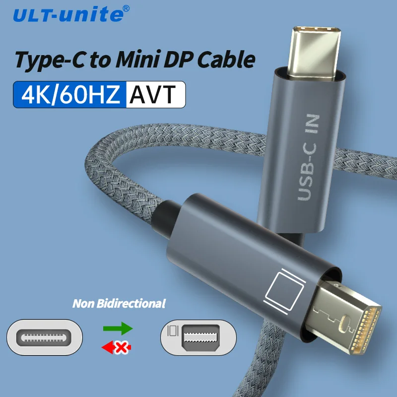 USB C to Mini DisplayPort Cable 4K 60Hz Type C to Mini DP Cables 6.6Ft for MacBook Pro 2020-2016 SmartPhone Projector
USB C to Mini DisplayPort Cable 4K 60Hz Type C to Mini DP Cables 6.6Ft for MacBook Pro 2020-2016 SmartPhone Projector