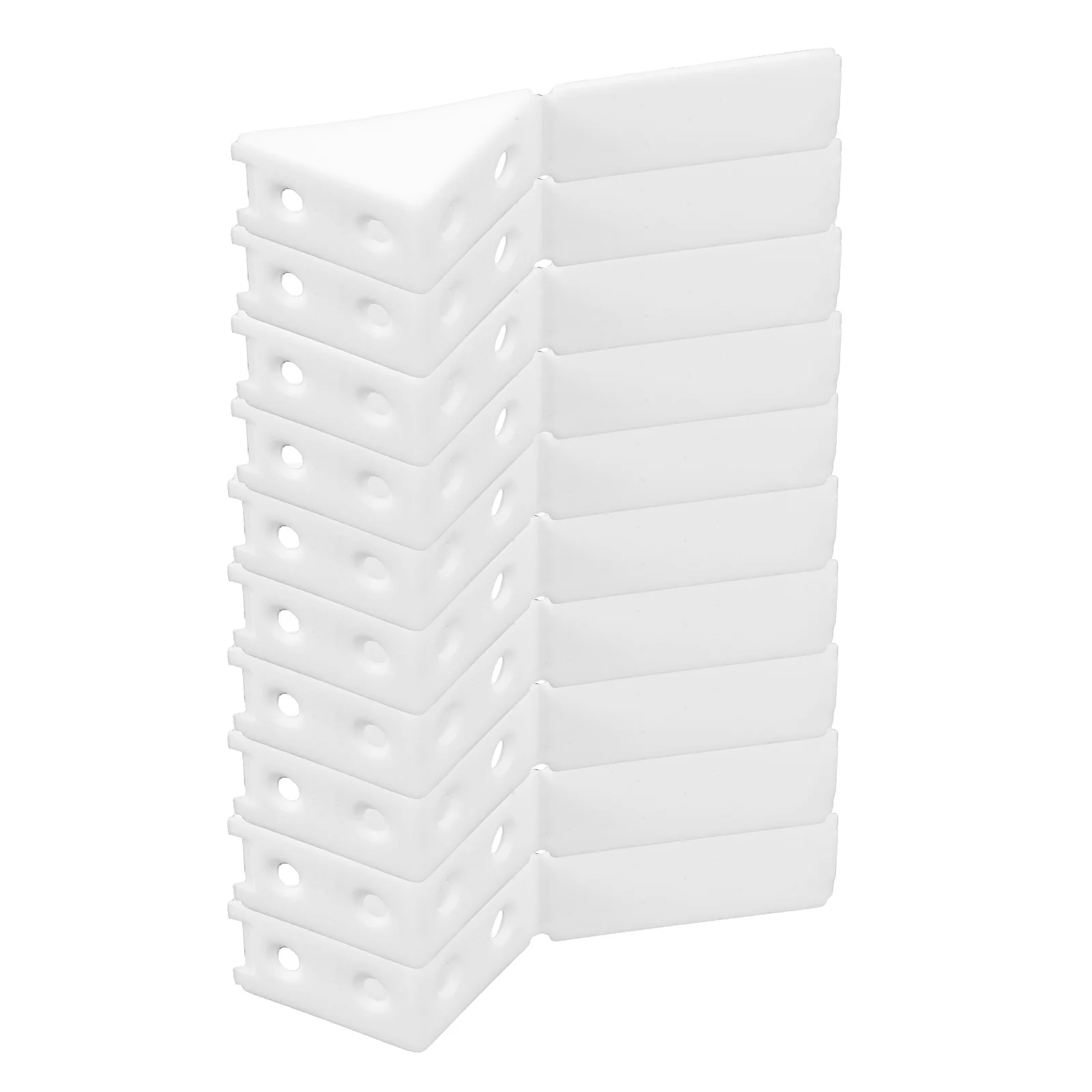 10 Pcs Cabinet Angle Brackets Thickened Plastic Connectors for Furniture Shelves Bookcases Heavy Duty Triangle Brace
10 Pcs Cabinet Angle Brackets Thickened Plastic Connectors for Furniture Shelves Bookcases Heavy Duty Triangle Brace