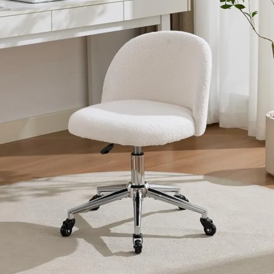 Home Office Chair with Quiet Wheels - Armless Vanity Chair Vanity Stool 360 Swivel Height Adjustable
Home Office Chair with Quiet Wheels - Armless Vanity Chair Vanity Stool 360 Swivel Height Adjustable