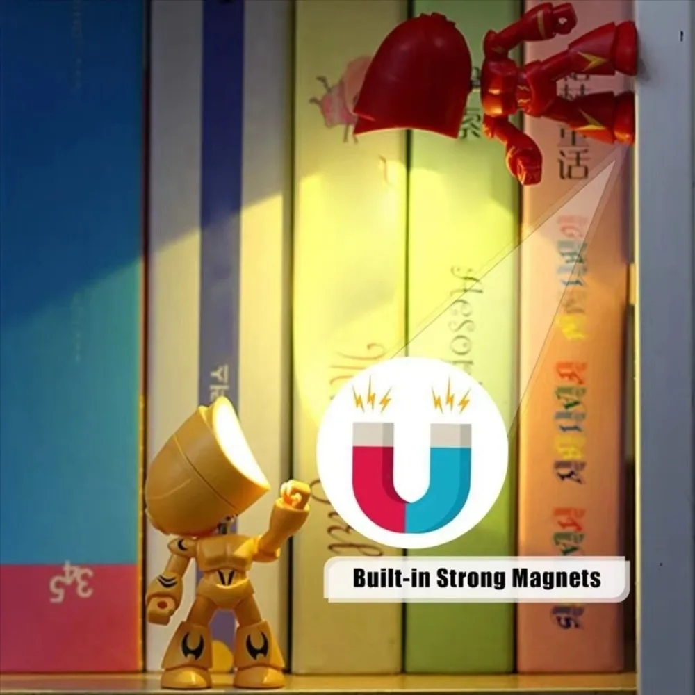 Креативный дизайн, успокаивающие светящиеся лампы-роботы, вращающиеся головки, мультяшные ночные огни, мини-светодиодные настольные лампы для использования в спальне
Креативный дизайн, успокаивающие светящиеся лампы-роботы, вращающиеся головки, мультяшные ночные огни, мини-светодиодные настольные лампы для использования в спальне