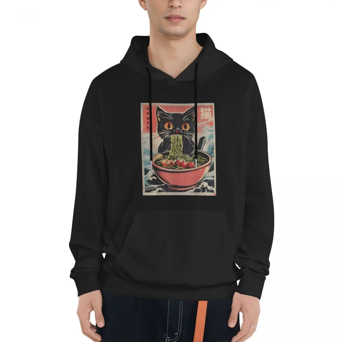 Мужские простые толстовки с капюшоном Funny Cat Ramen, повседневные пуловеры с длинными рукавами из вафельной вязки, толстовки с простым карманом Kanga
Мужские простые толстовки с капюшоном Funny Cat Ramen, повседневные пуловеры с длинными рукавами из вафельной вязки, толстовки с простым карманом Kanga