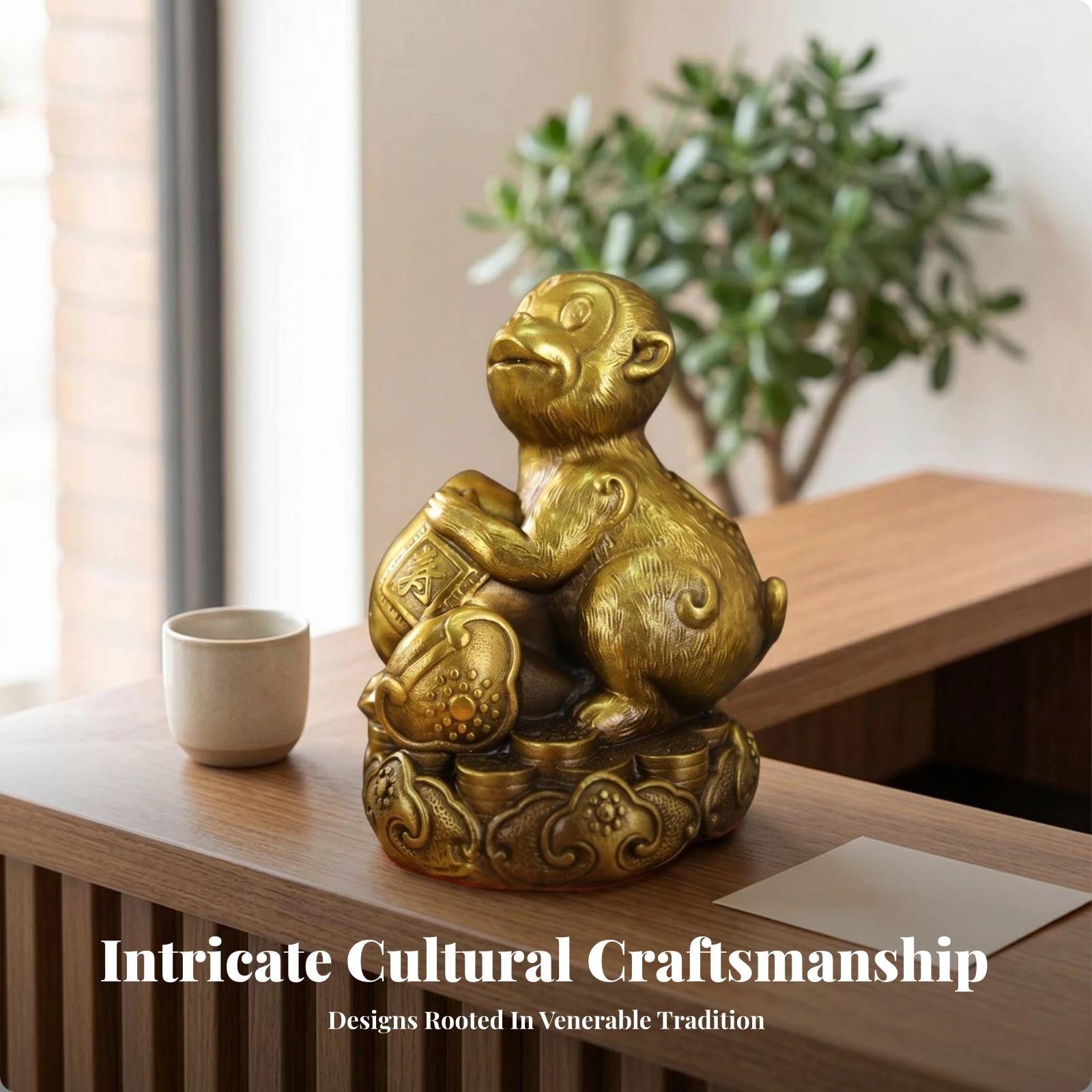Home Decor Chinese Brass Figurine Embossed Mist Pattern Gold Finish Tabletop Ornament Decorative Display Brass Astrological
Home Decor Chinese Brass Figurine Embossed Mist Pattern Gold Finish Tabletop Ornament Decorative Display Brass Astrological