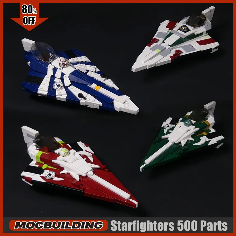 Space Movie Jedi Starfighters MOC Building Block Technology Bricks Spaceship Fighter DIY Assembly Model Toys Display Xmas Gifts
Space Movie Jedi Starfighters MOC Building Block Technology Bricks Spaceship Fighter DIY Assembly Model Toys Display Xmas Gifts