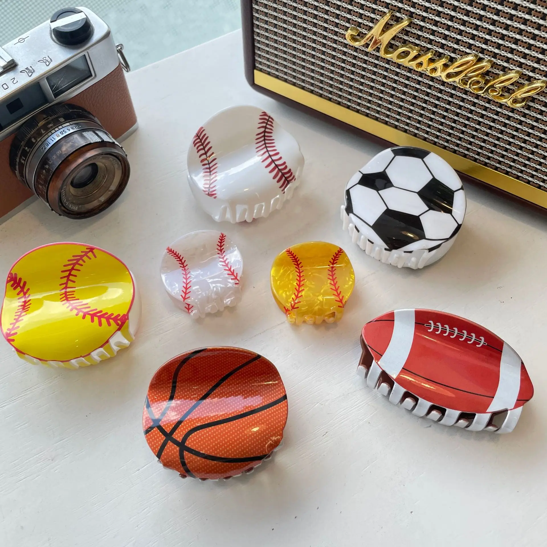 Creativity Unique Baseball Basketball Football Hair Clips Women Cartoon Tennis Sports Volleyball Hair Claw Headwear Accessories
Creativity Unique Baseball Basketball Football Hair Clips Women Cartoon Tennis Sports Volleyball Hair Claw Headwear Accessories
